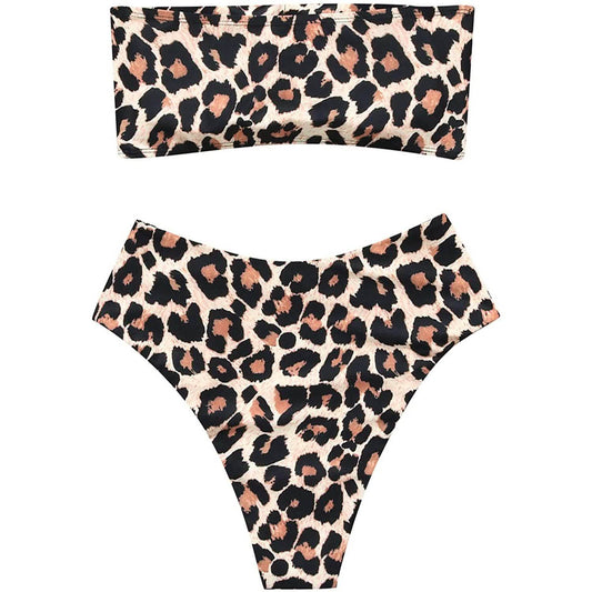 2-Piece: Women's Tube Top Bikini Swimsuit DailySale