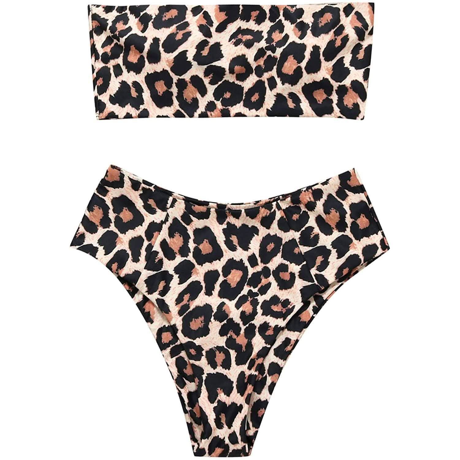 2-Piece: Women's Tube Top Bikini Swimsuit DailySale