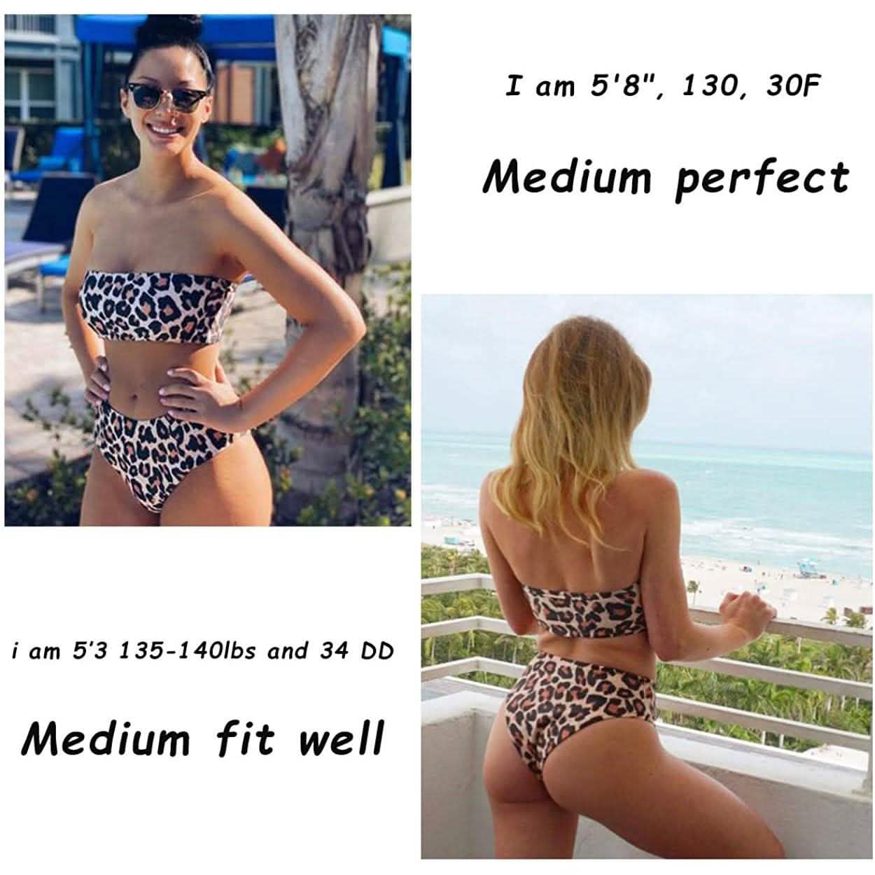 2-Piece: Women's Tube Top Bikini Swimsuit DailySale