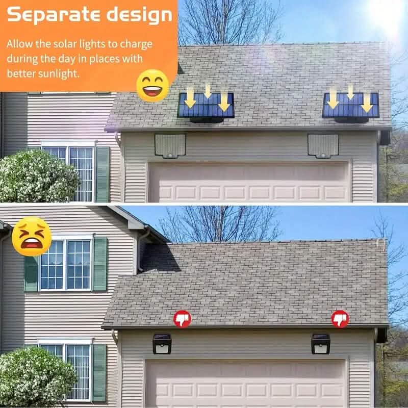 2-Pieces: 106 LED Solar Security Outdooor Lights DailySale