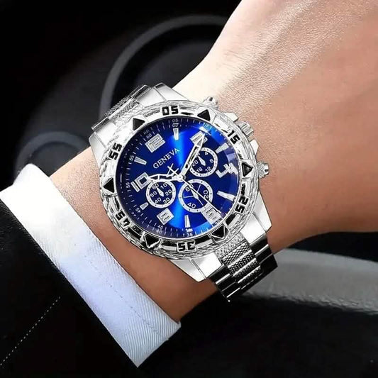 2-Pieces: High-End Fashion Handsome Quartz Wrist Watch DailySale