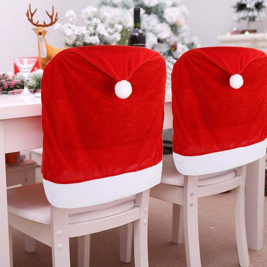 2-Pieces: Red Hat Dining Chair Slipcovers DailySale