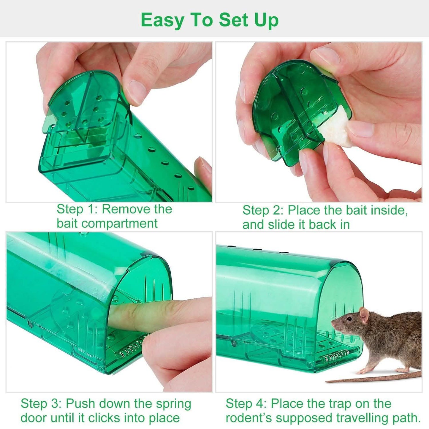 2-Pieces: Reusable Humane Mouse Trap DailySale
