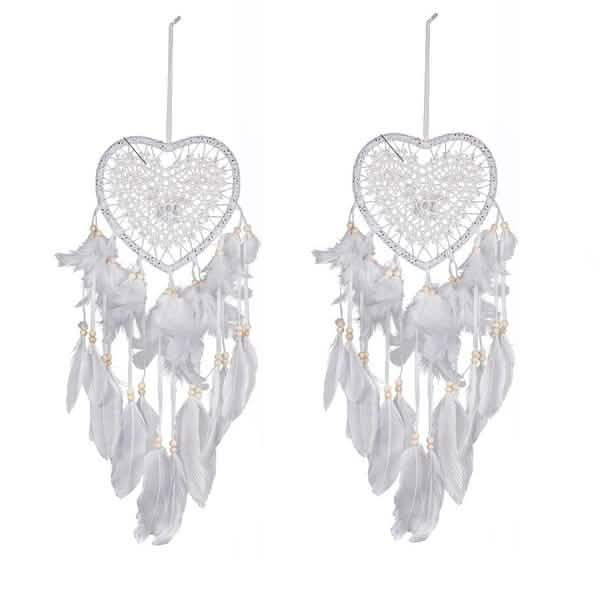 2-Pieces: Romantic LED Dream Catcher with Feather Dreamcatcher Night Light DailySale