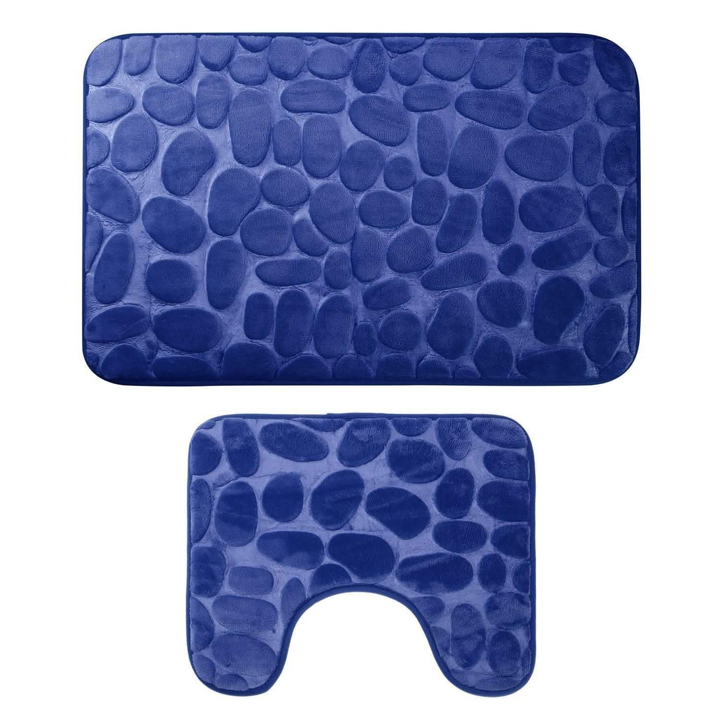 2-Pieces Set: Bathroom Rugs Luxury Flannel Non-Slip DailySale