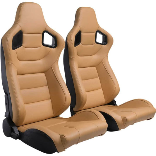 2-Pieces Set: Universal PVC Leather Bucket Seats DailySale