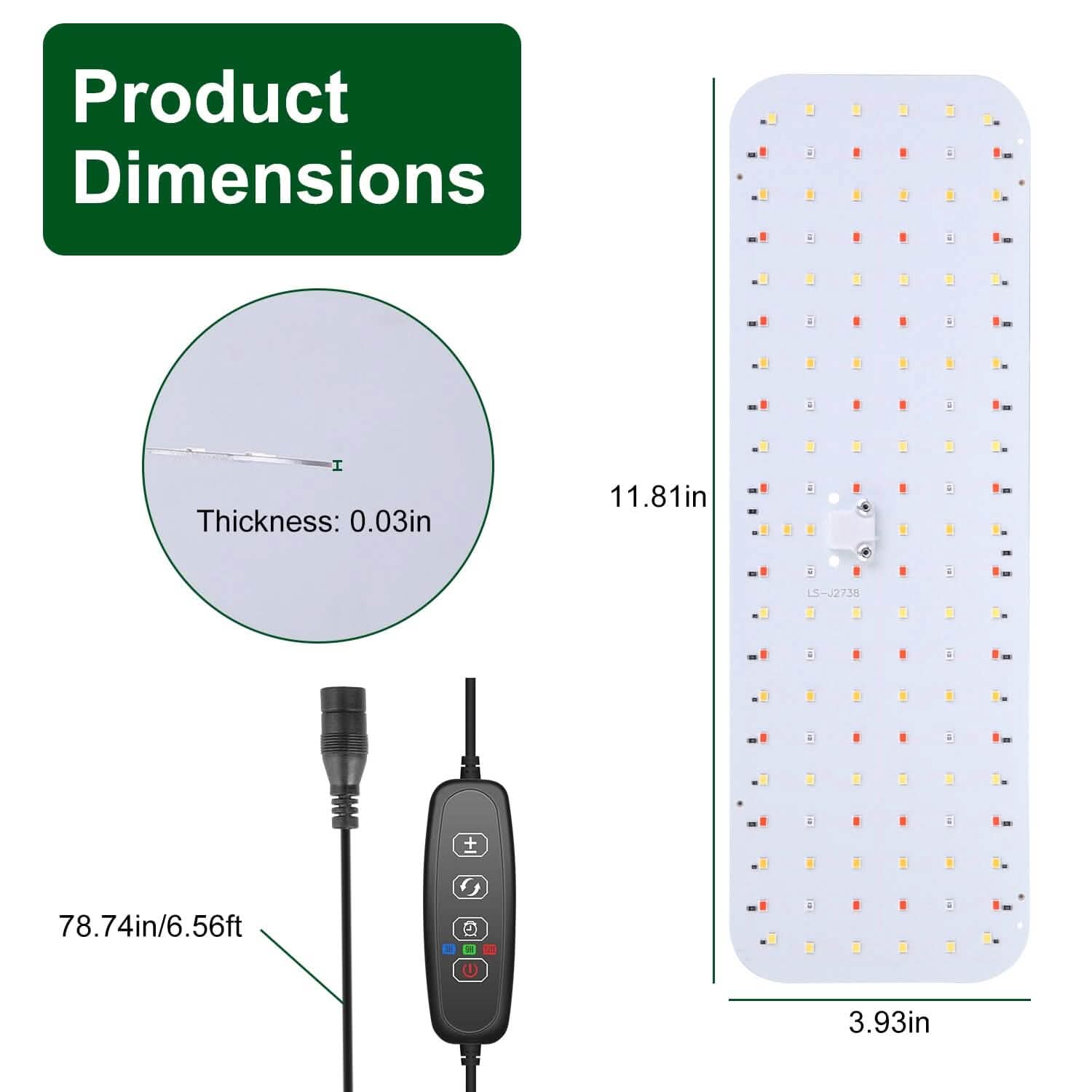 2-Pieces: Ultra-Thin LED Grow Lights for Indoor Plants with 126 LEDs DailySale