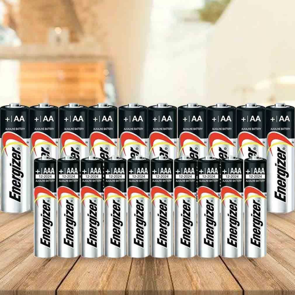 20-Pack: Energizer AA or AAA Max Alkaline Batteries DailySale