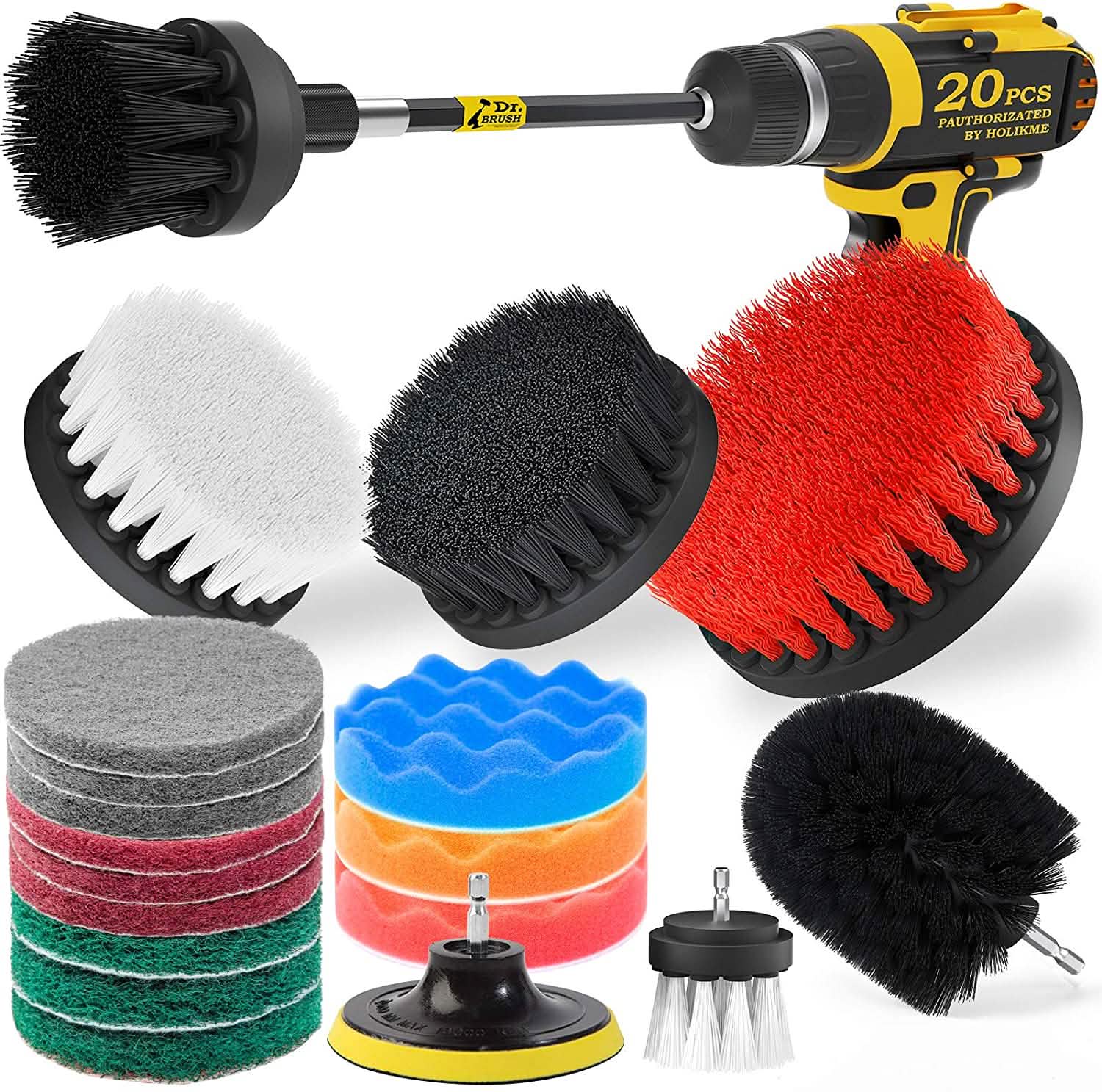 20-Pack: Holikme Drill Brush Attachments Set DailySale