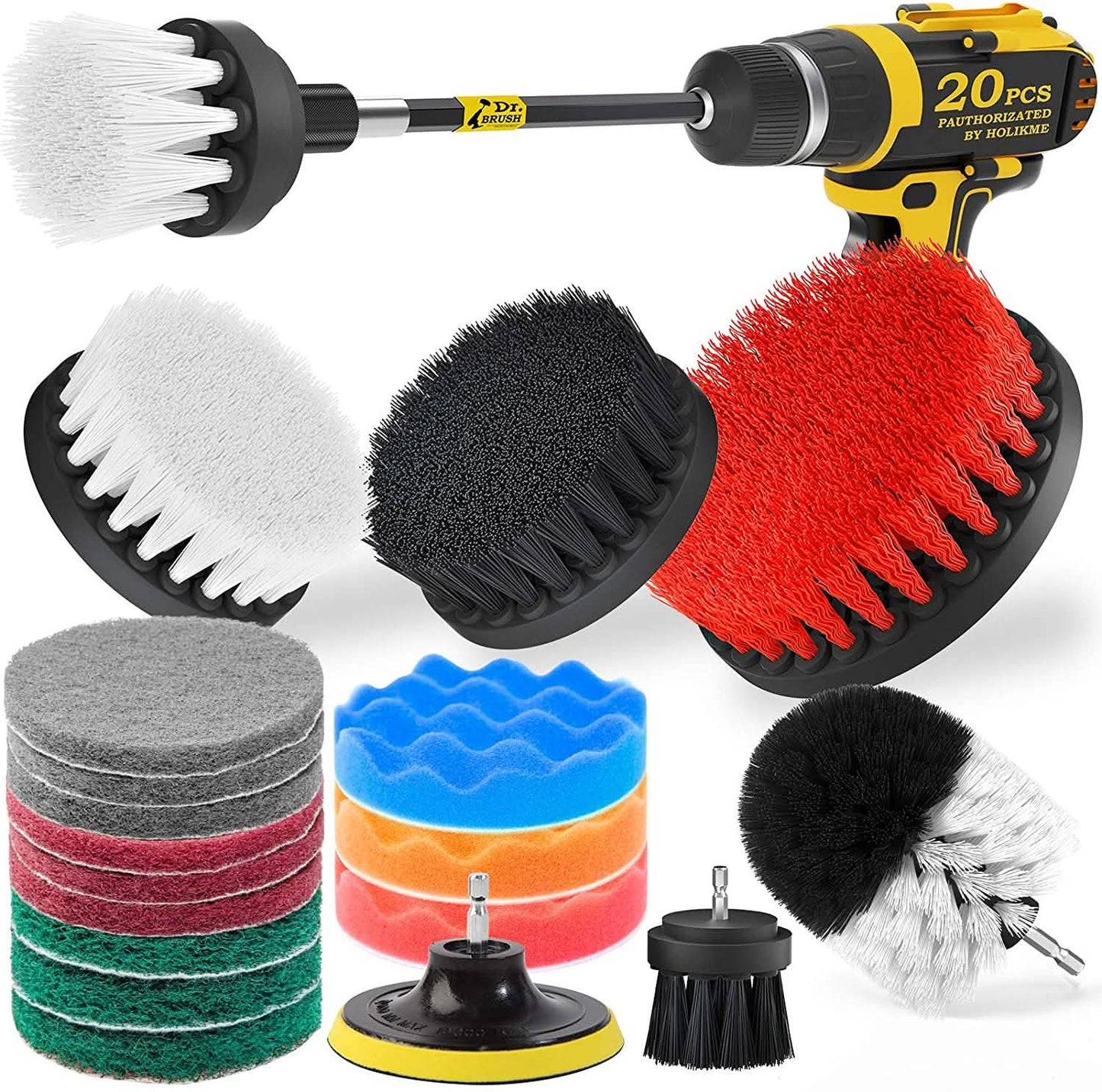 20-Pack: Holikme Drill Brush Attachments Set DailySale