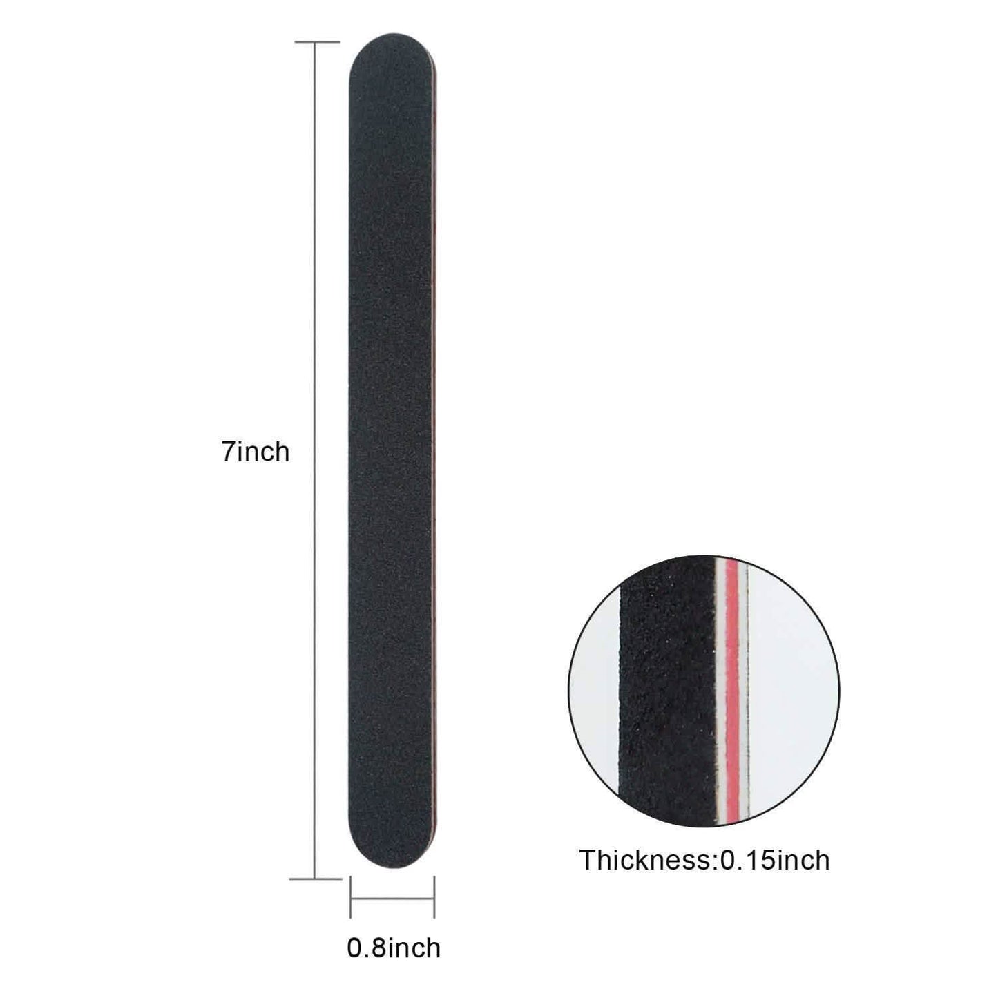 20-Pack: Professional Double Sided 100/180 Grit Nail Files DailySale