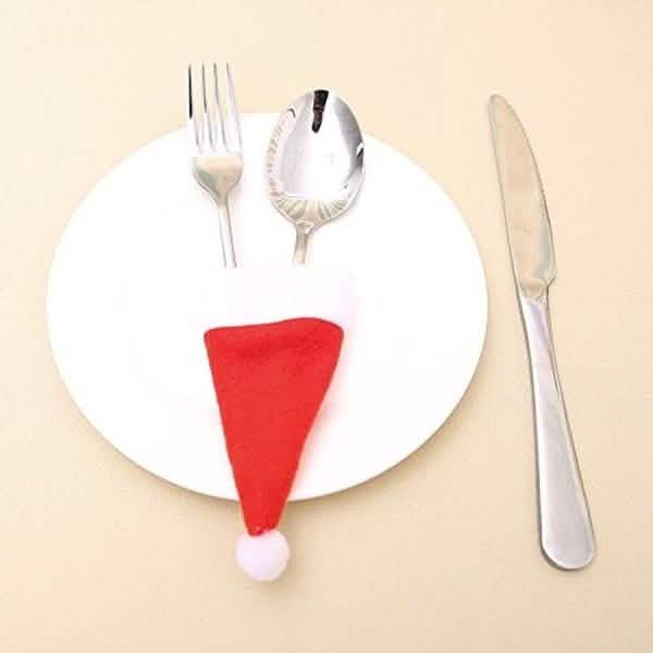 20-Piece: Christmas Santa Hat Silverware Storage Bag DailySale