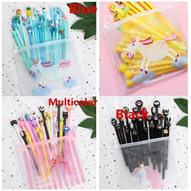 20-Piece: Cute Gel Cartoon Pen Set DailySale