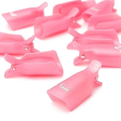 20-Piece Set: Plastic Acrylic Nail Art Soak Off Cap Clip UV Gel Polish Remover Wrap Tool DailySale