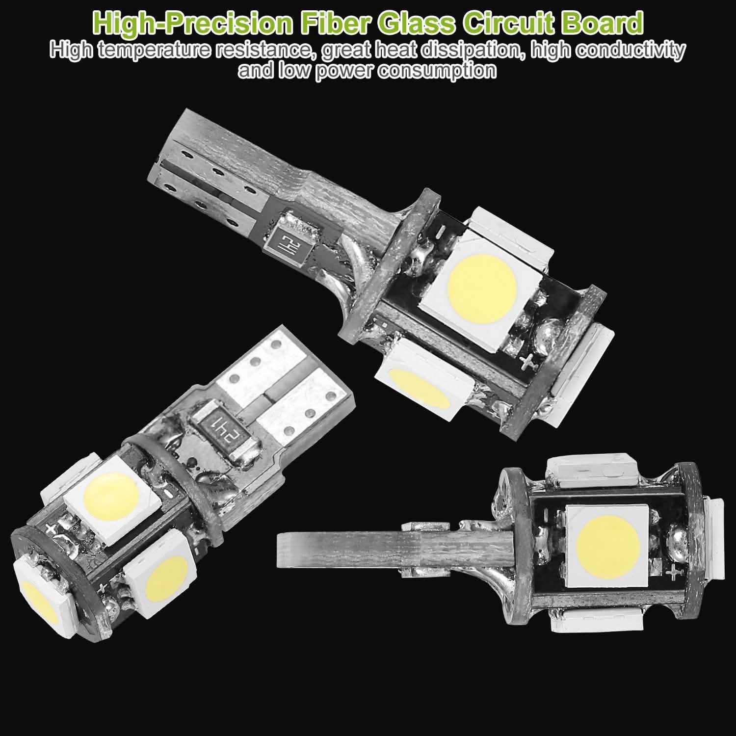20-Piece: T10 SMD5050 LED Light Bulbs DailySale
