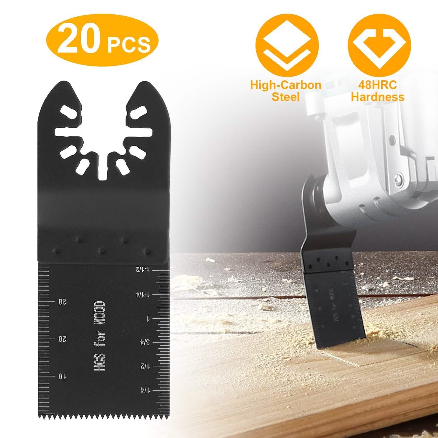 20-Pieces Set: Saw Blade Metal Oscillating Multitool Cutter Fit DailySale