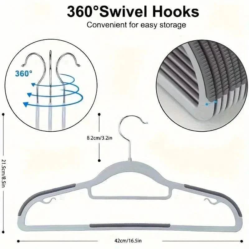 20-Pieces: Slip Traceless Clothes Racks, Sturdy Heavy Duty Coat Durable Hangers DailySale