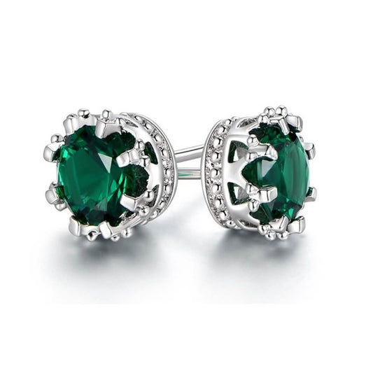 2.00 CTW Crown Stud Earrings DailySale