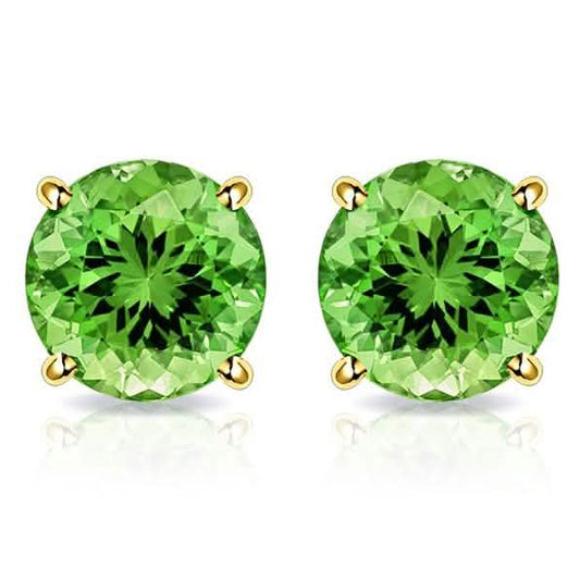 2.00 CTW Peridot Stud Earrings in 10K Gold by MUIBLU Gems DailySale