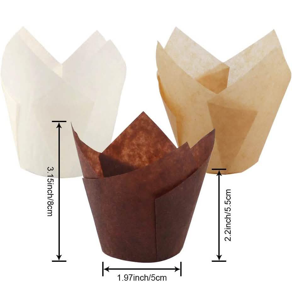 200-Piece:Tulip Cupcake Baking Cups DailySale