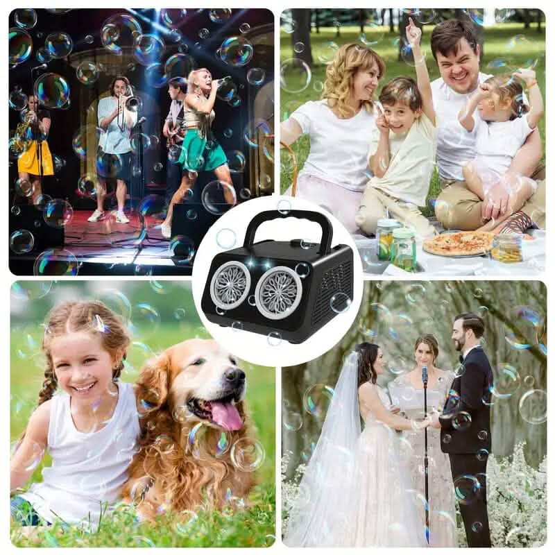 20000+ Bubbles Electric Bubble Machine with 2 Fans DailySale