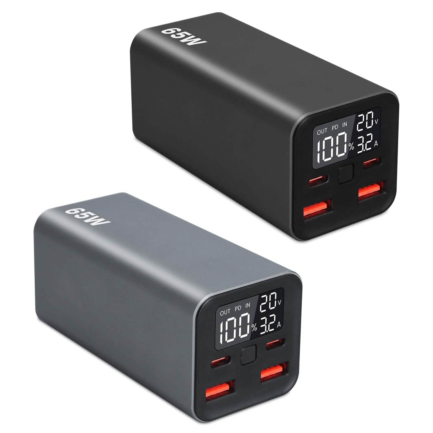 20000mah 65W USB-C PD Laptop Power Bank Fast Charging DailySale