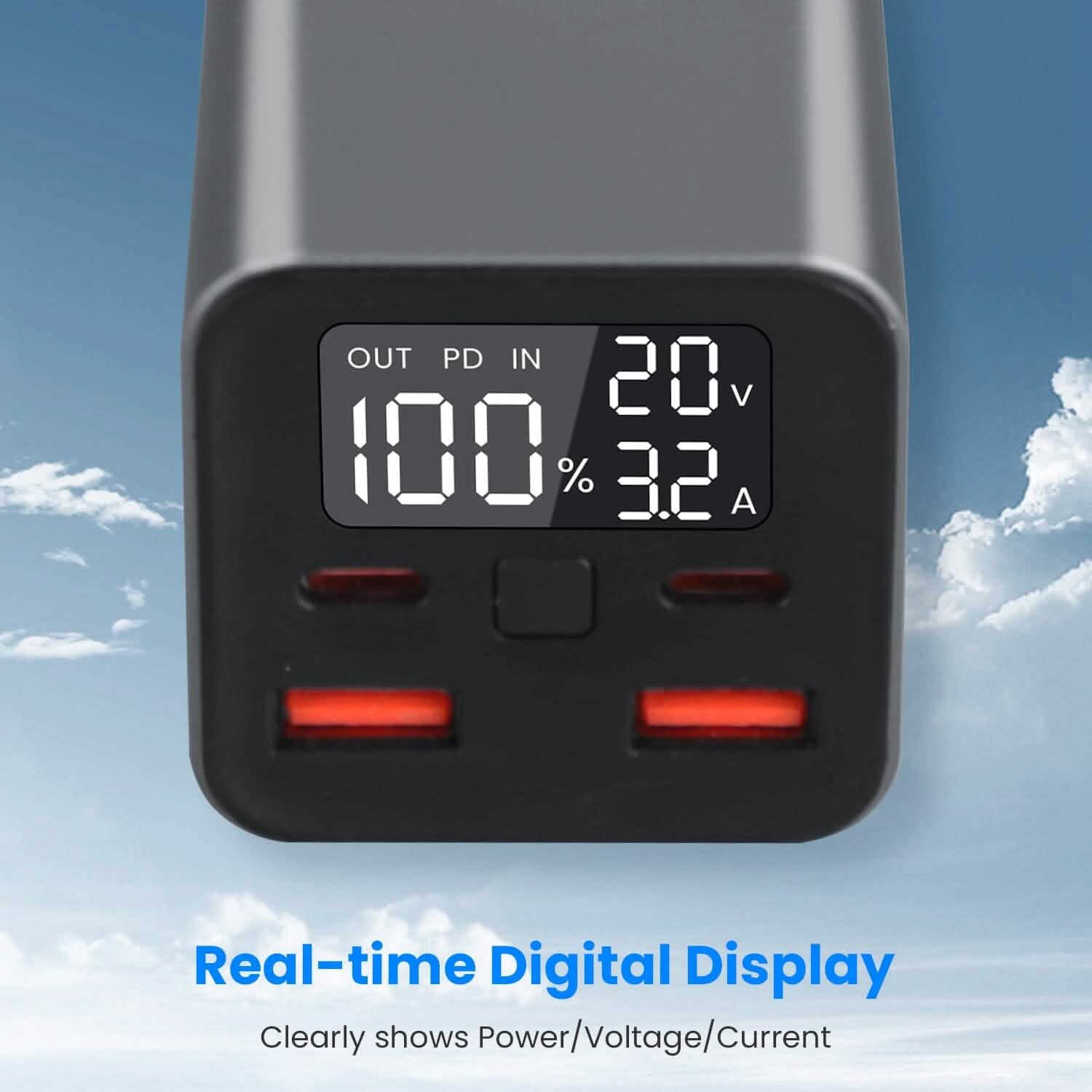 20000mah 65W USB-C PD Laptop Power Bank Fast Charging DailySale