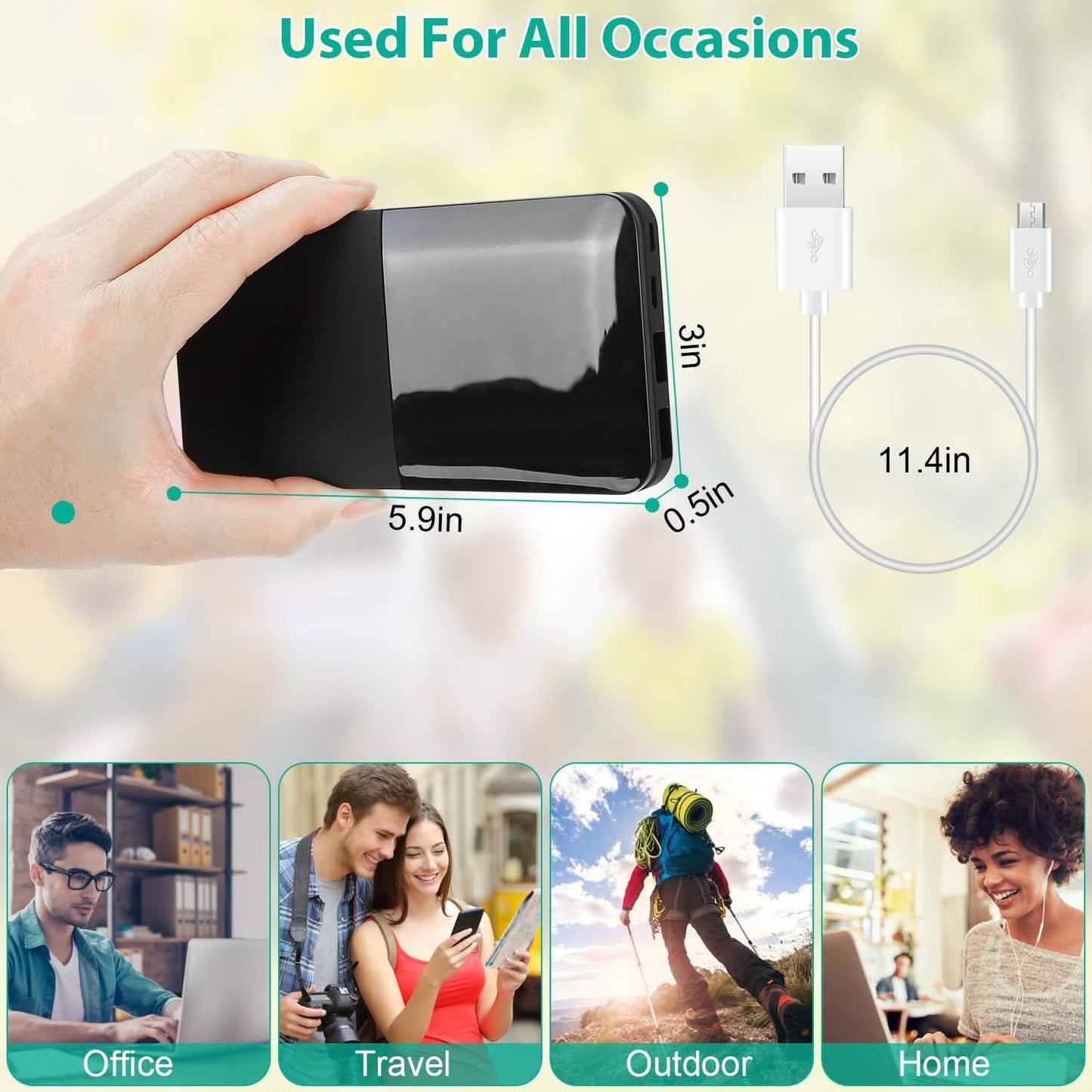 20000mAh Portable Charger Power Bank DailySale