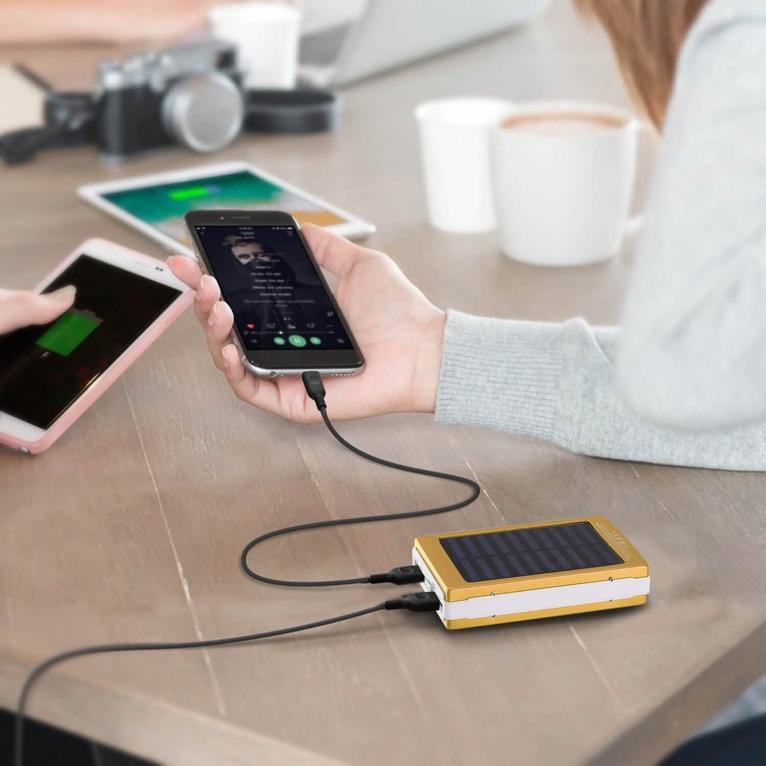 20,000mAh Solar Power Bank DailySale
