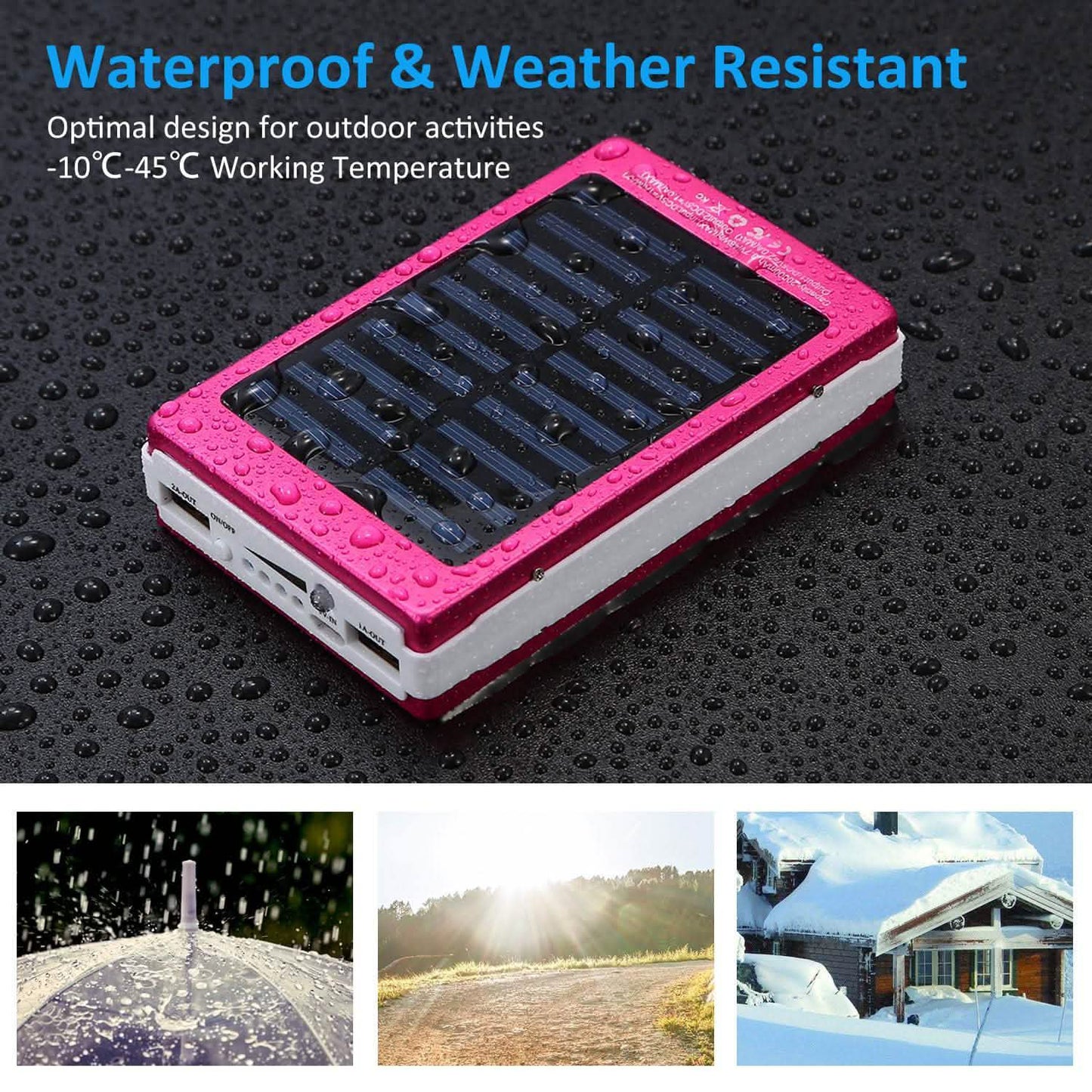 20,000mAh Solar Power Bank DailySale