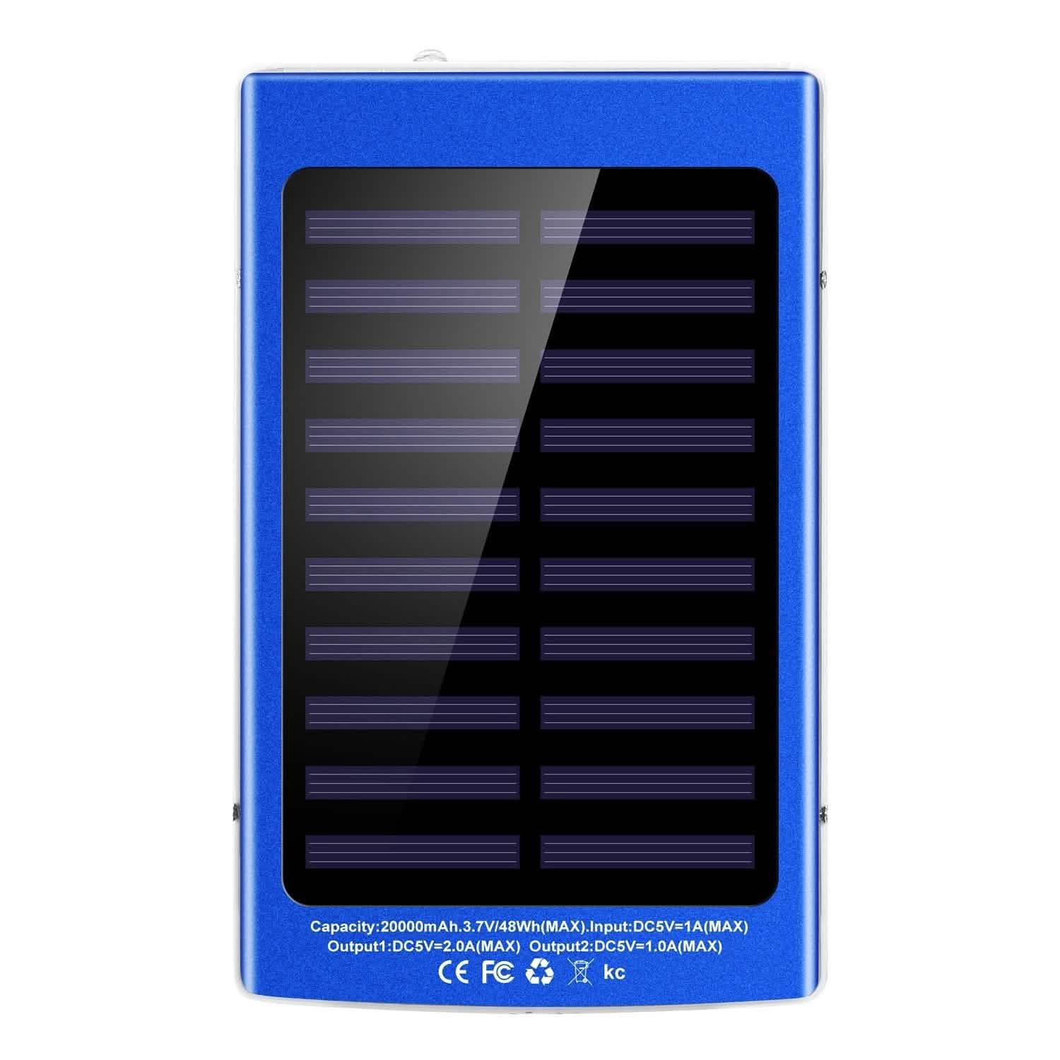 20,000mAh Solar Power Bank DailySale