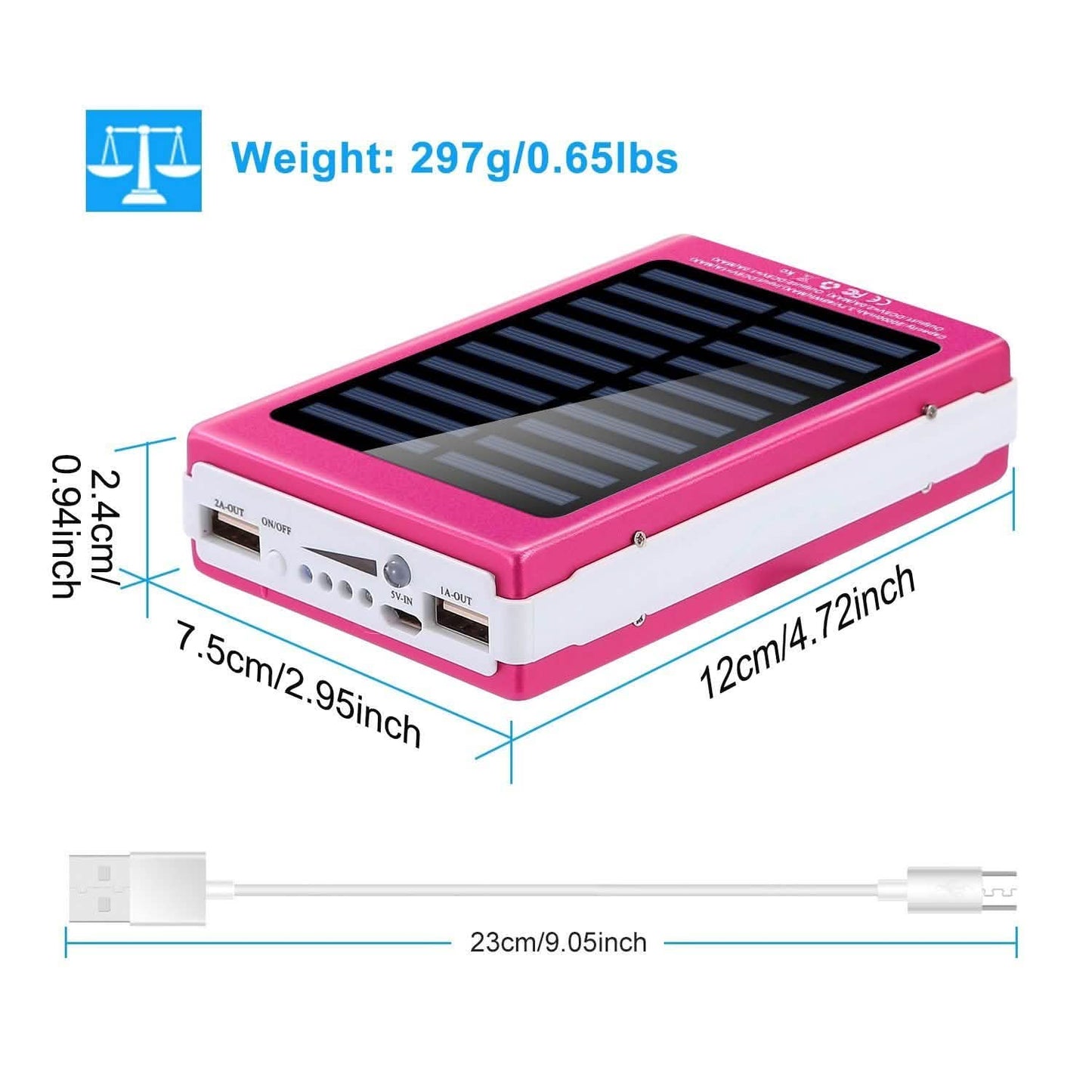 20,000mAh Solar Power Bank DailySale