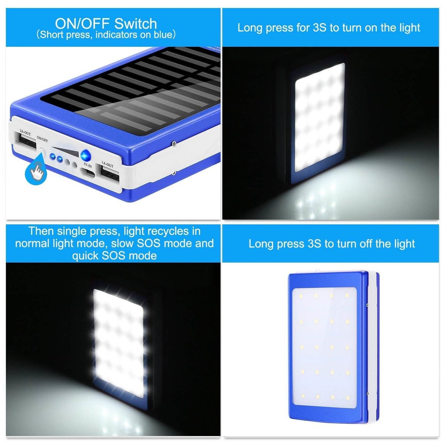 20,000mAh Solar Power Bank DailySale