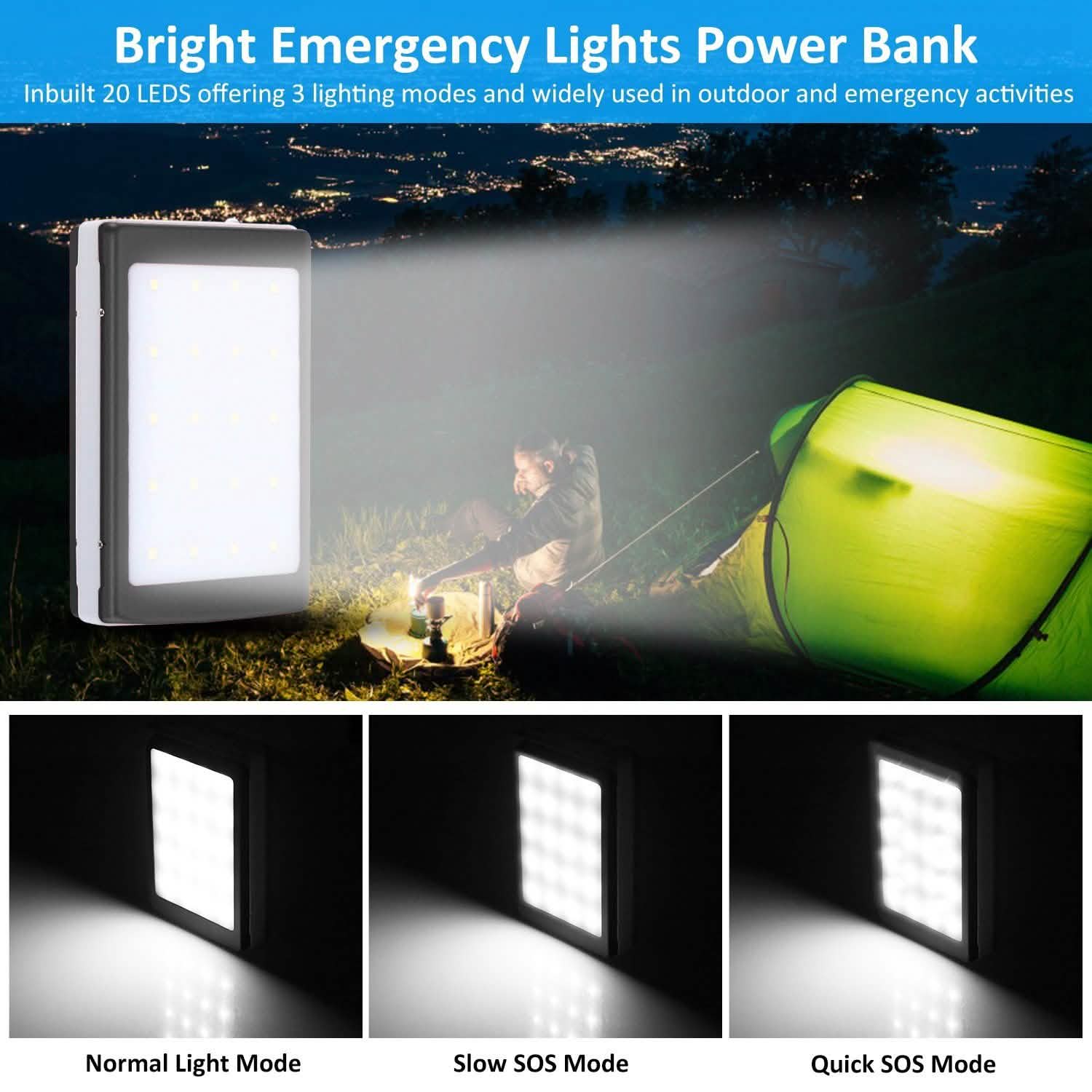 20,000mAh Solar Power Bank DailySale