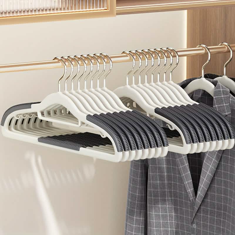 10-Pack: Heavy-Duty Plastic Anti-Skid Clothes Hangers DailySale