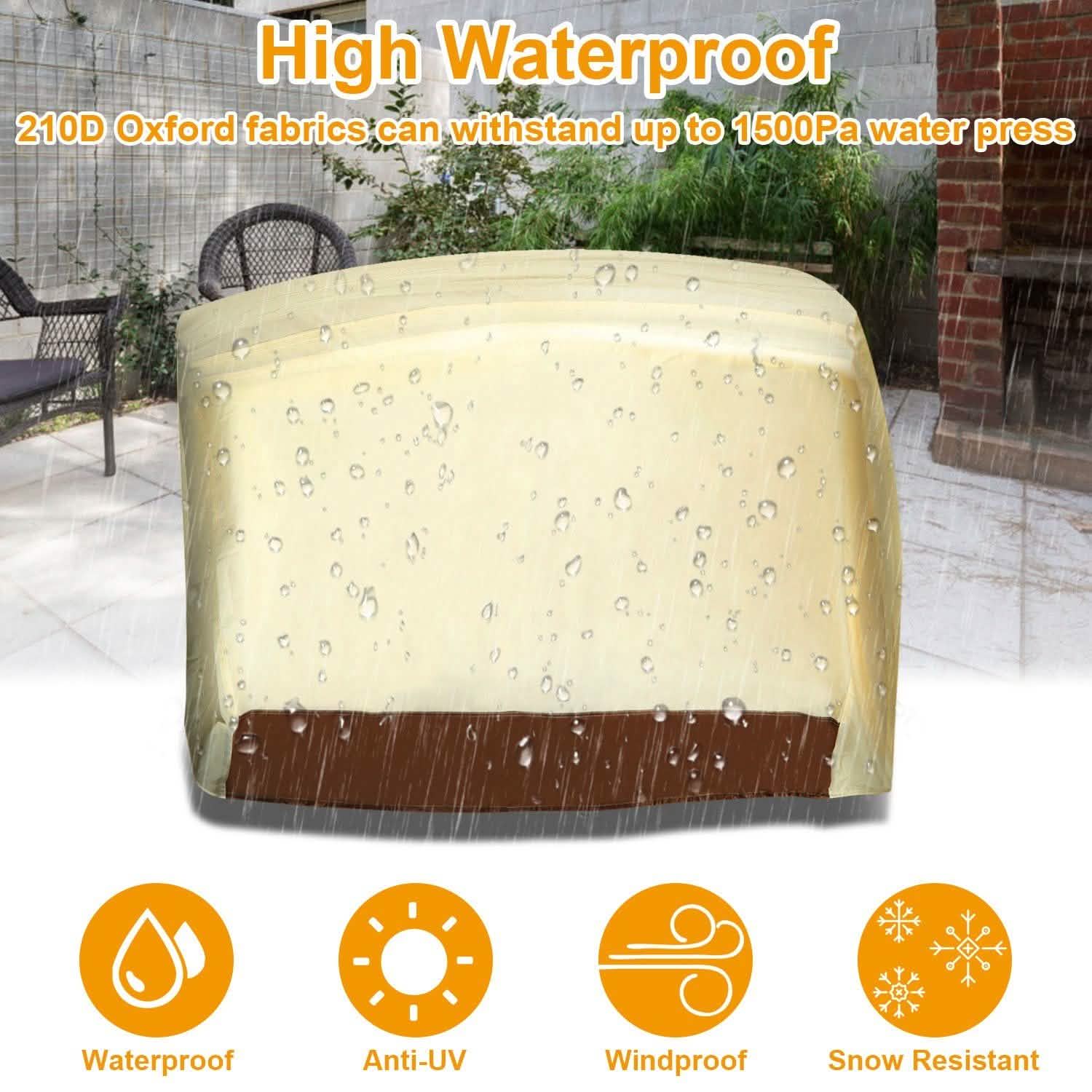210D Waterproof Outdoor BBQ Grill Cover DailySale