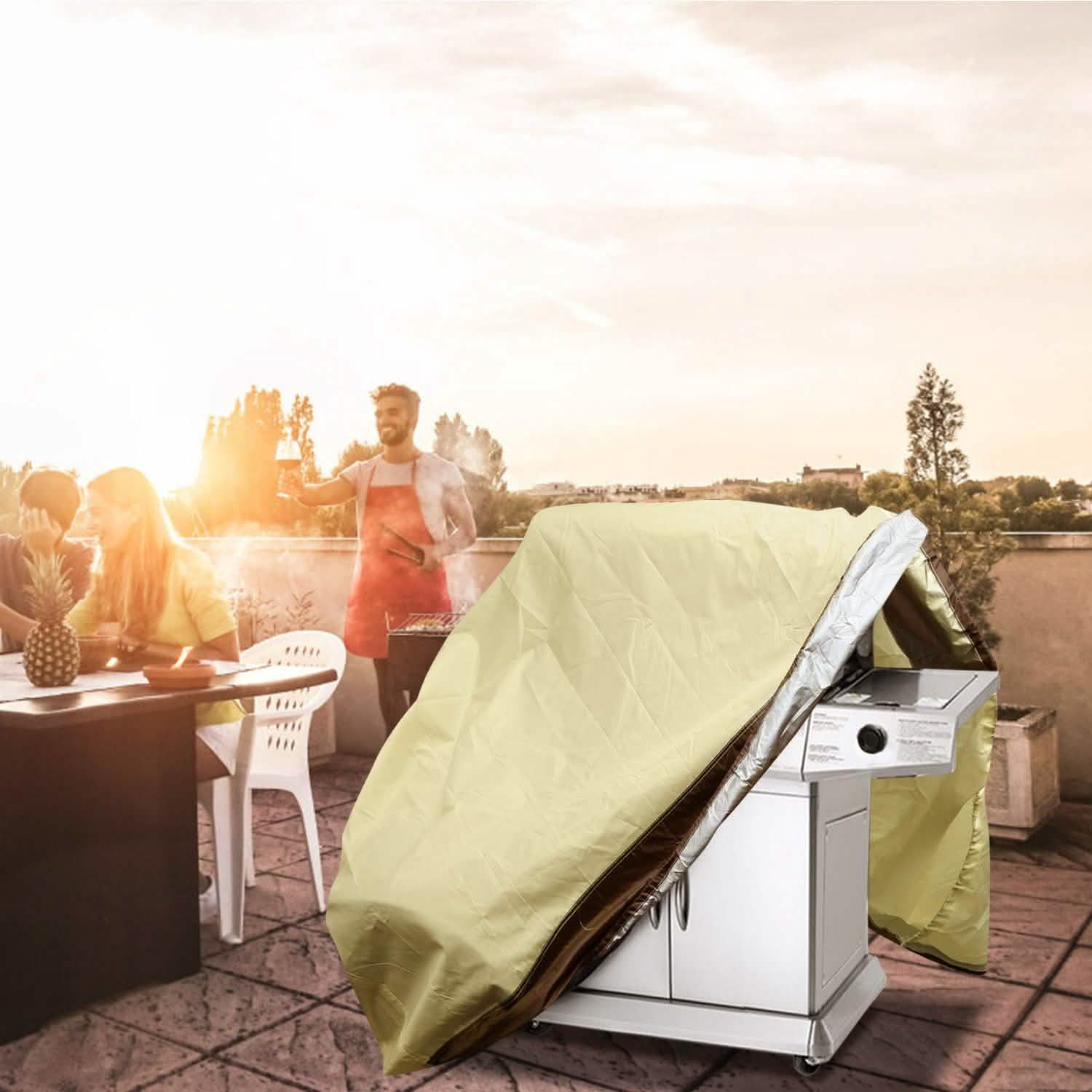 210D Waterproof Outdoor BBQ Grill Cover DailySale