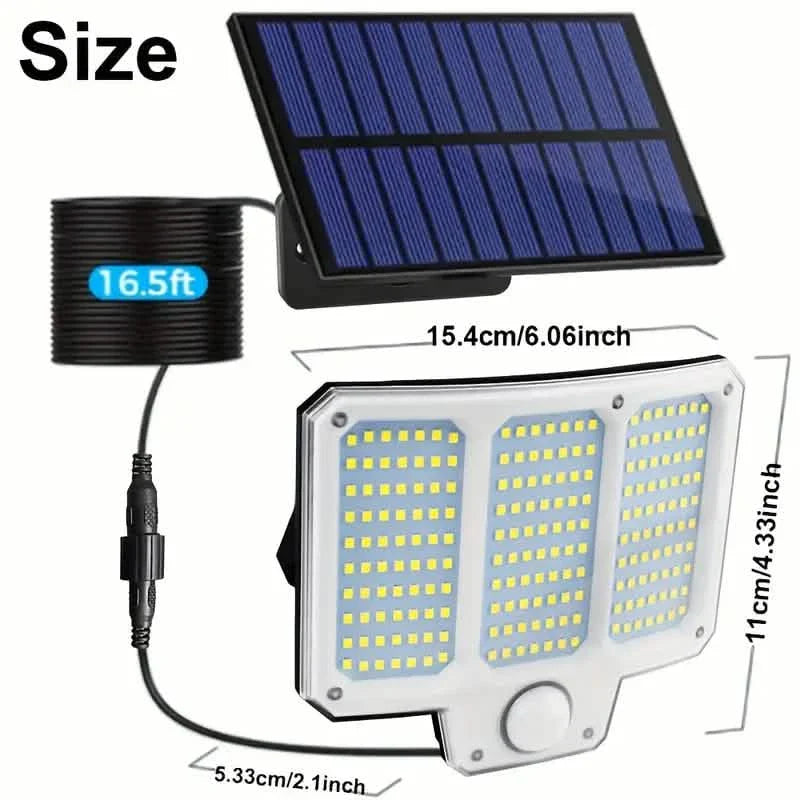 210LED Super Bright Motion Sensor Solar Strong Power LED Garden Wall Lamp DailySale