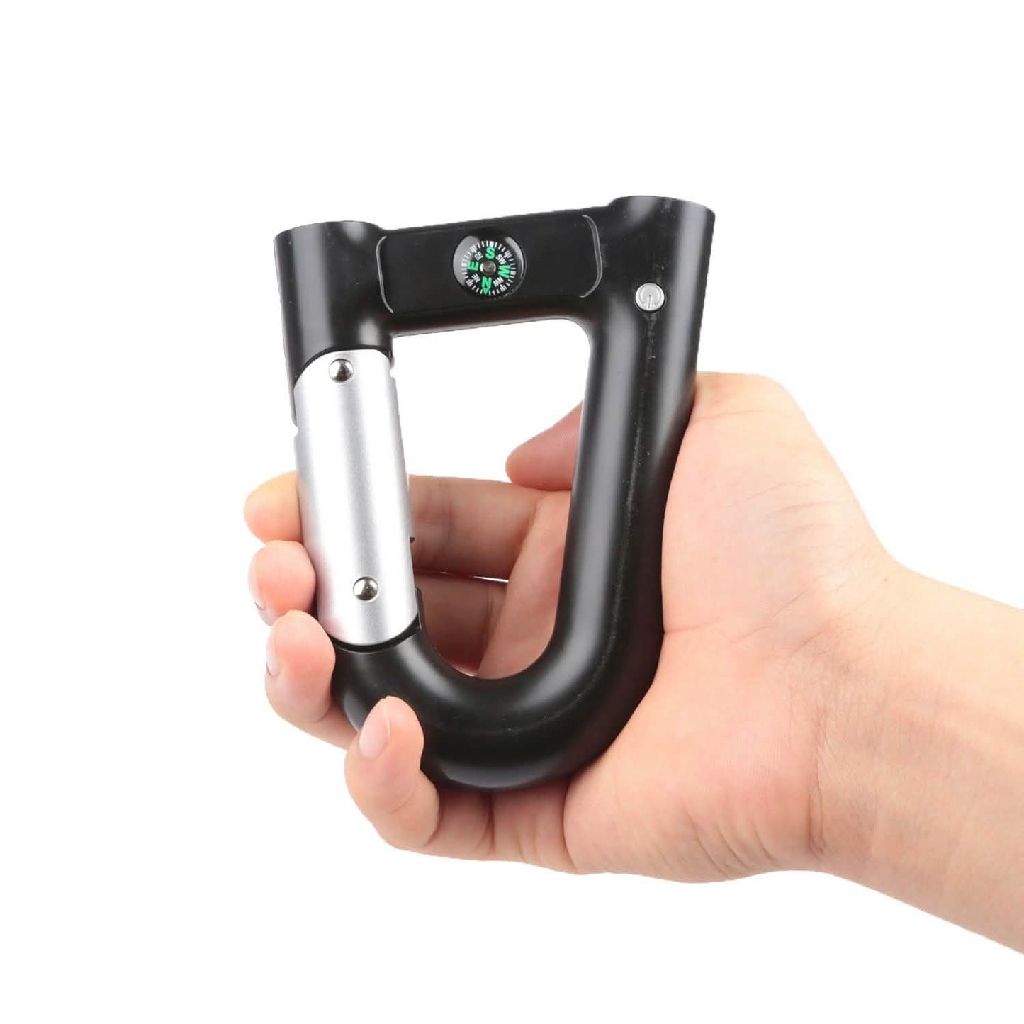 2200 mAh Powerbank with Emergency Flashlight Compass Carabiner-Shaped DailySale