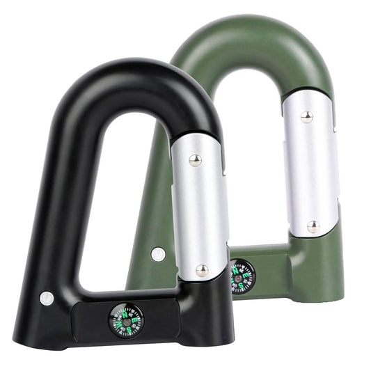2200 mAh Powerbank with Emergency Flashlight Compass Carabiner-Shaped DailySale