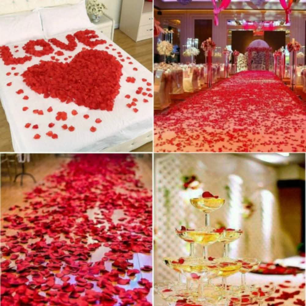 2200-Piece: Silk Rose Petals Wedding Flower Decoration DailySale