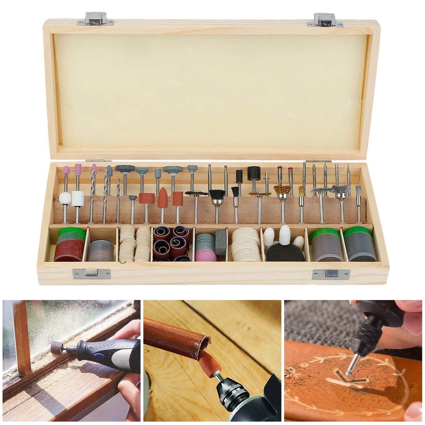 228-Piece: Rotary Dremel Accessory Tool Kit DailySale