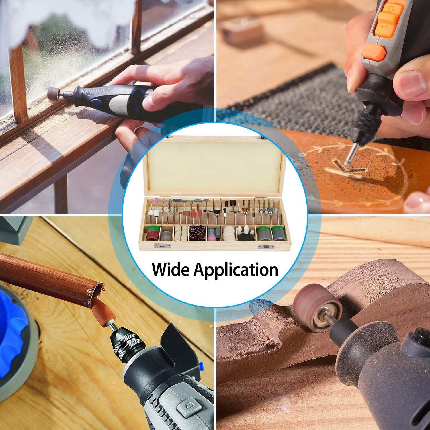 228-Piece: Rotary Dremel Accessory Tool Kit DailySale