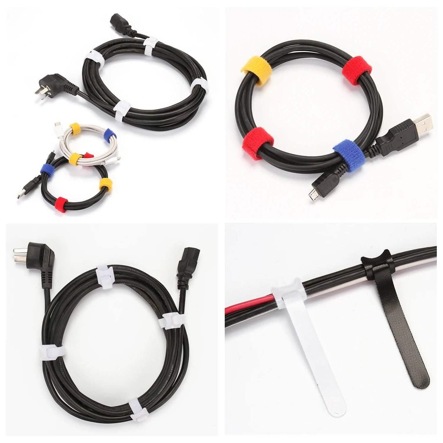 23-Piece: AGPtek Reusable Nylon Fastening Cable Ties Rolls With Cable Straps Organizer DailySale