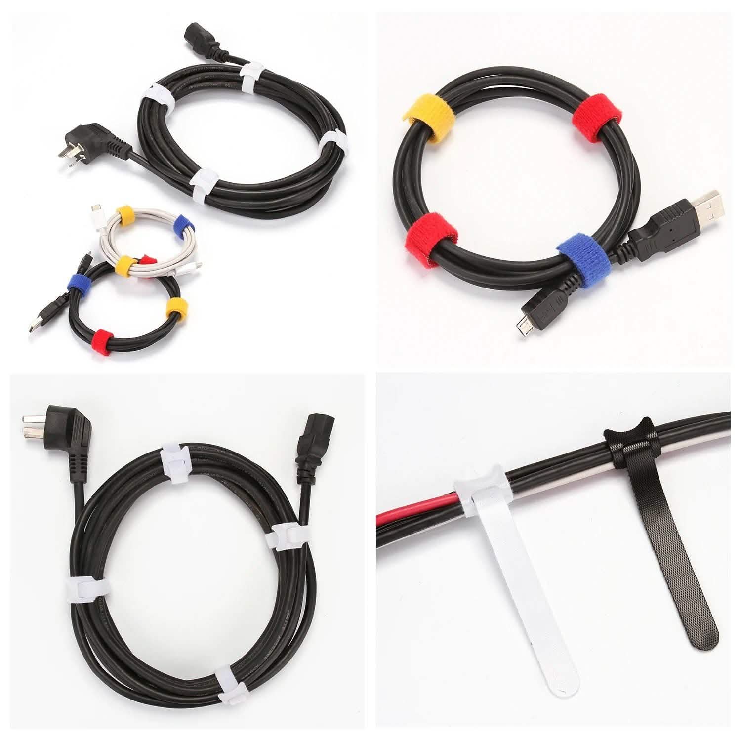23-Piece: AGPtek Reusable Nylon Fastening Cable Ties Rolls With Cable Straps Organizer DailySale