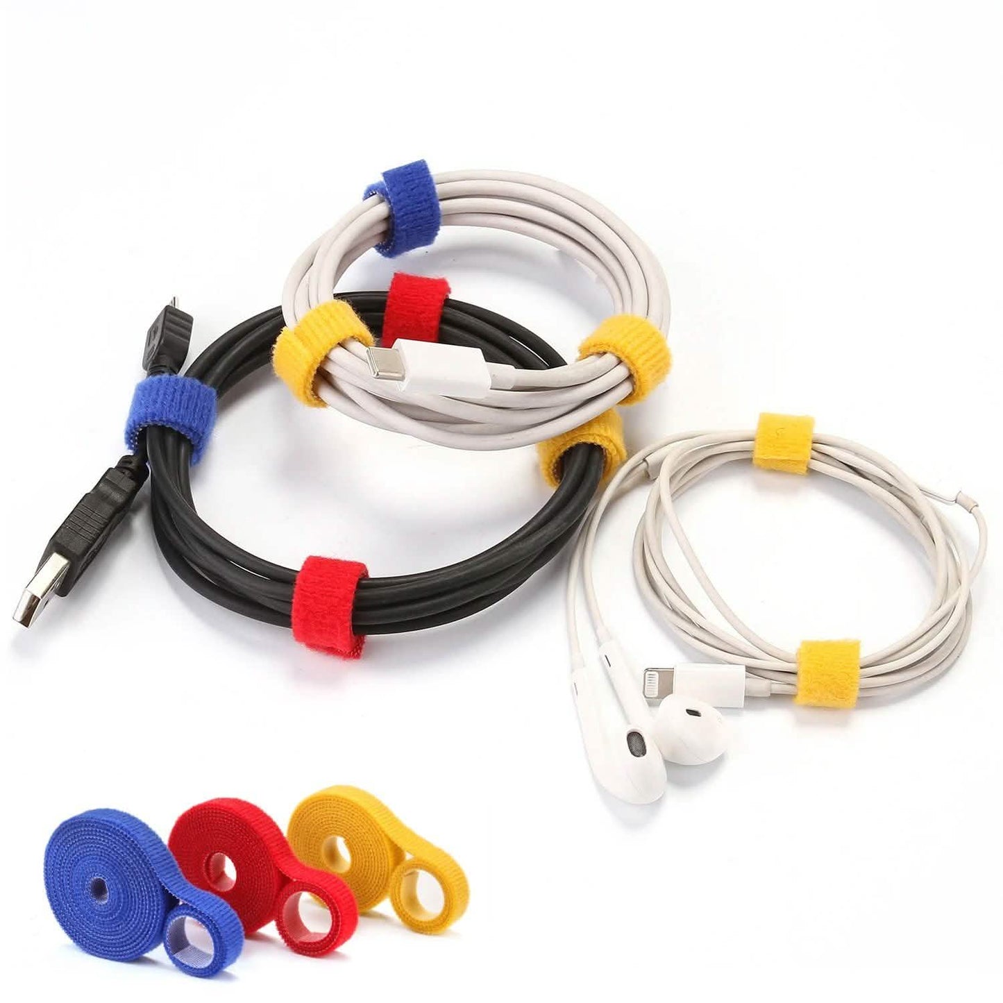 23-Piece: AGPtek Reusable Nylon Fastening Cable Ties Rolls With Cable Straps Organizer DailySale