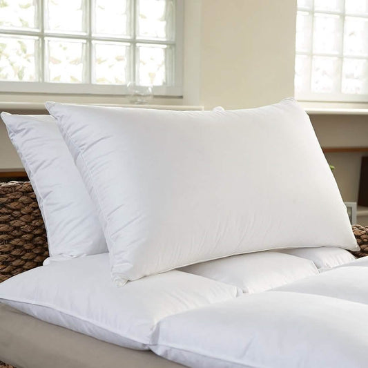 2-Pack: Beauty Sleep 100% Cotton-Covered Duck Feather Pillows DailySale