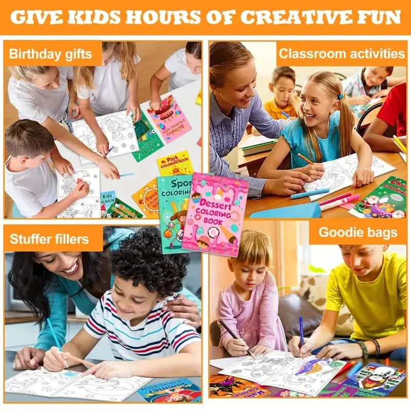 24-Pack: Small Coloring Books For Kids Ages 4-12 DailySale