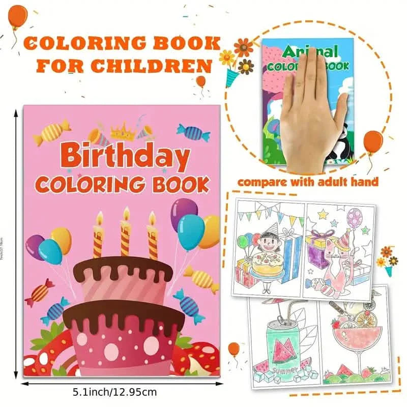 24-Pack: Small Coloring Books For Kids Ages 4-12 DailySale