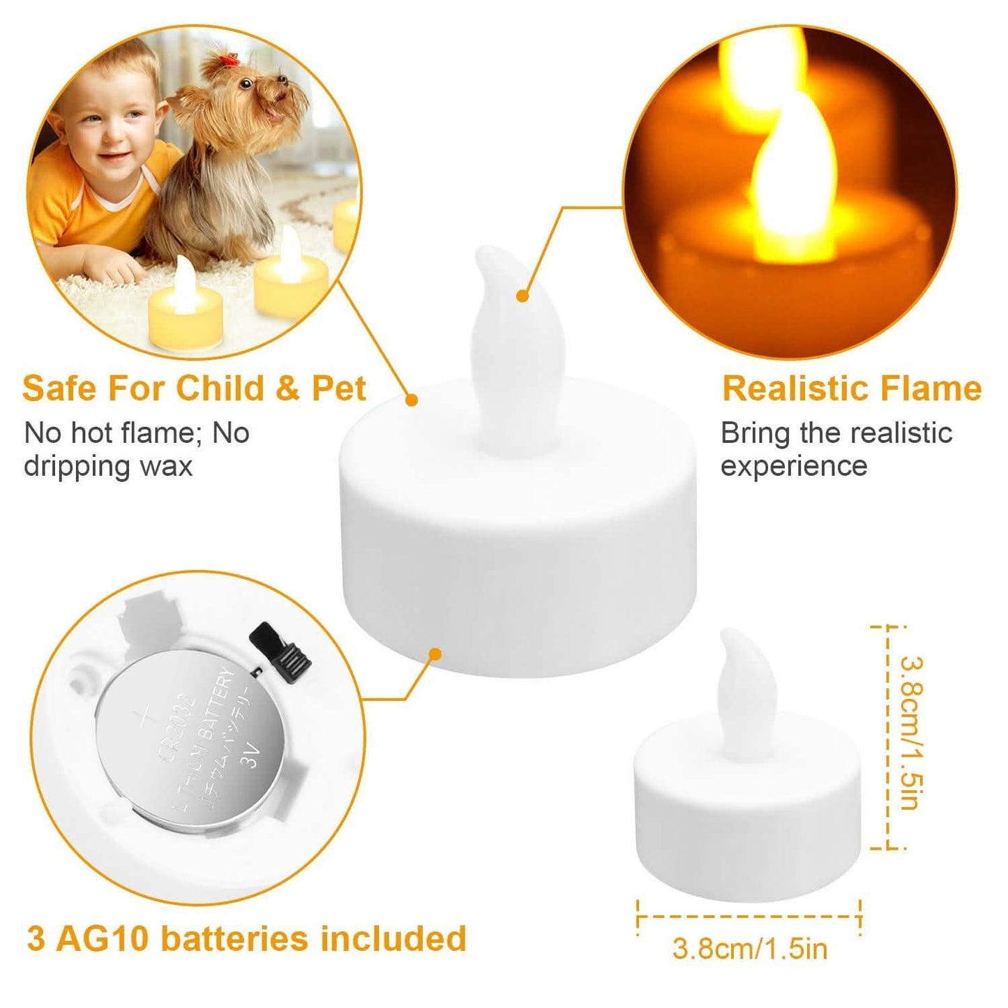 24-Piece: Flameless LED Tealight Candles DailySale
